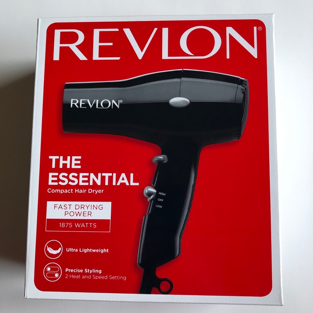 NEW REVLON Hair Dryer The Essential 1875 Watts Fast Drying Power RVDR5034